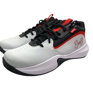 UA Under Armour Lockdown 7 Basketball Shoes Gray Black Red New Men's 10 W11.5